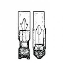 Stanpro (Standard Products Inc.) 50496 - MINIATURE LAMP ANSI:60PSB T-2 60V 0.05A TEL. SLIDE. NO. 5 CLEAR 10 PACK STD