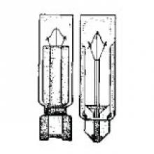 Stanpro (Standard Products Inc.) 50241 - MINIATURE LAMP ANSI:24E-2 T-2 24V 0.035A TEL. SLIDE. NO. 2 CLEAR STD