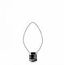 Stanpro (Standard Products Inc.) 52189 - INCANDESCENT CHRISTMAS LAMPS 7W C9.25 E17 120V TRANSPARENT RED STD