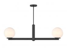 Savoy House Meridian CA M100124MBK - 2-Light Linear Chandelier in Matte Black