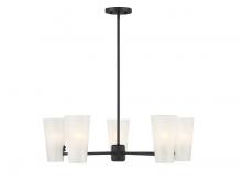 Savoy House Meridian CA M100130MBK - 5-Light Chandelier in Matte Black