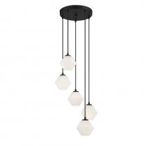 Savoy House Meridian CA M10094MBK - 5-Light Chandelier in Matte Black