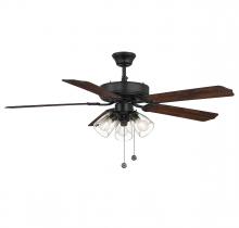 Savoy House Meridian CA M2022MBKRV - 52" 3-Light Ceiling Fan in Matte Black