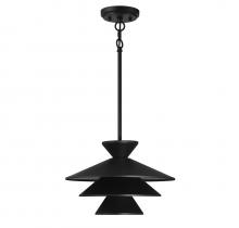 Savoy House Meridian CA M70096MBK - 1-Light Pendant in Matte Black