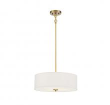 Savoy House Meridian CA M70109NB - 3-Light Pendant in Warm Brass