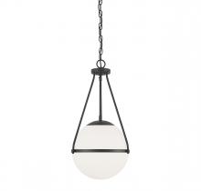 Savoy House Meridian CA M7025MBK - 1-Light Pendant in Matte Black