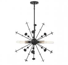 Savoy House Meridian CA M7027MBK - 5-Light Pendant in Matte Black