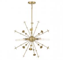 Savoy House Meridian CA M7027NB - 5-Light Pendant in Natural Brass
