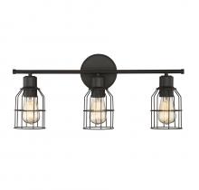 Savoy House Meridian CA M80004ORB - 3-Light Bathroom Vanity Light in Oil Rubbed Bronze