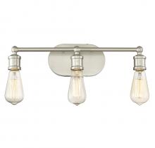 Savoy House Meridian CA M80012BN - 3-Light Bathroom Vanity Light in Brushed Nickel