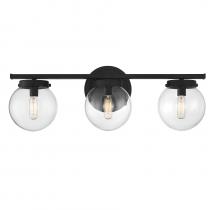 Savoy House Meridian CA M80024MBK - 3-Light Bathroom Vanity Light in Matte Black