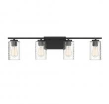 Savoy House Meridian CA M80039MBK - 4-Light Bathroom Vanity Light in Matte Black