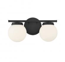 Savoy House Meridian CA M80047MBK - 2-Light Bathroom Vanity Light in Matte Black