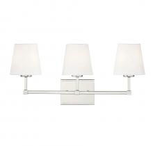 Savoy House Meridian CA M80053PN - 3-Light Bathroom Vanity Light in Polished Nickel