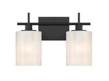 Savoy House Meridian CA M80083MBK - 2-Light Bathroom Vanity Light in Matte Black