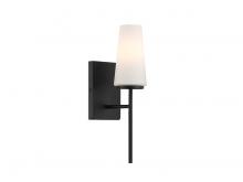 Savoy House Meridian CA M90115MBK - 1-Light Wall Sconce in Matte Black