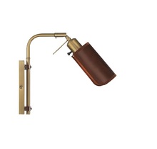 Savoy House Meridian CA M90062NB - 1-Light Adjustable Wall Sconce in Natural Brass