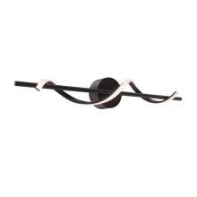 Dals CA BRV36-CC-BK - 24in Horizontal Swirl Pendant, 5CCT - Black