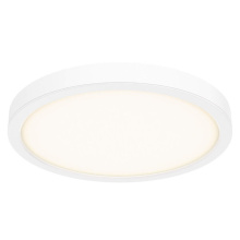 Dals CA CFLEDR18-CC-V-WH - Round Flush Mount, Universal 120v - 347v, 0 - 10v Dimming