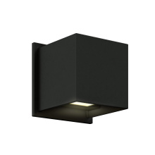 Dals CA LEDWALL001D-CC-BK - Square Directional Up/Down LED Wall Sconce