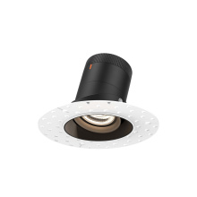Dals CA RC03-CC-20-GMBBK-TL - 3in Modular Downlight, , 20 degree Beam Angle, Gimbal Reflector, Black, Trimless