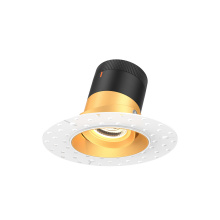Dals CA RC03-CC-60-GMBGD-TL - 3in Modular Downlight, , 60 degree Beam Angle, Gimbal Reflector, Gold, Trimless