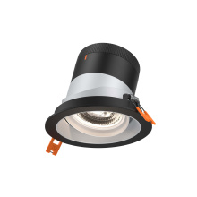 Dals CA RC04-CC-60-GMBAZ-TBK - 4in Modular Downlight, , 60 degree Beam Angle, Gimbal Reflector, Alzak, Black Trim