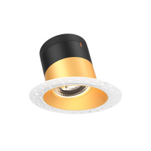 Dals CA RC04-CC-20-SLGD-TL - 4in Modular Downlight, 5CCT, 20 degree Beam Angle, Slope Ceiling, Gold,Trimless