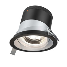 Dals CA RC06-CC-35-GMBAZ-TBK - 6in Modular Downlight, , 35 degree Beam Angle, Gimbal Reflector, Alzak, Black Trim