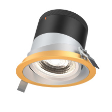 Dals CA RC06-CC-35-GMBAZ-TGD - 6in Modular Downlight, , 35 degree Beam Angle, Gimbal Reflector, Alzak, Gold Trim