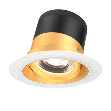 Dals CA RC06-CC-20-GMBGD-TL - 6in Modular Downlight, , 20 degree Beam Angle, Gimbal Reflector, Gold, Trimless