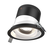 Dals CA RC06-CC-60-GMBWH-TBK - 6in Modular Downlight, , 60 degree Beam Angle, Gimbal Reflector, White, Black Trim