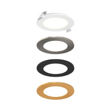 Dals CA SPN4-CC-3T - 4 Inch Round LED Recessed Panel Light With Multi Trim