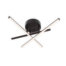 Dals CA SSFM20-CC-BK - Three Branch Flush Mount