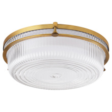 Quorum 368-14-47 - EMORY 14" 5CCT CEILING MOUNT - BRUSHED BRASS