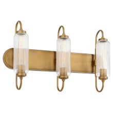 Quorum 5015-3-47 - WHITMIRE 3 LIGHT VANITY - BRUSHED BRASS