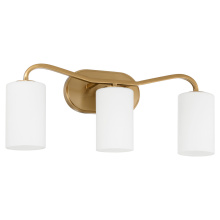 Quorum 5307-3-47 - RUTHERFORD 3 LIGHT VANITY - BRUSHED BRASS