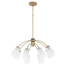 Quorum 6077-8-80 - Arpeggio 8 Light Chandelier, Aged Brass