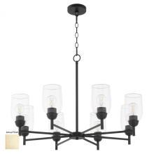 Quorum 6112-8-80 - Wallinger 8 Light Chandelier, Aged Brass