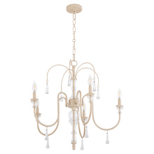 Quorum 685-5-52 - CLASICA 5 LIGHT CHANDELIER - WASHED OAK