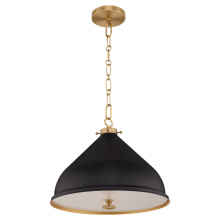 Quorum 6863-16-5980 - BONNEL 16" PENDANT - MATTE BLACK/AGB
