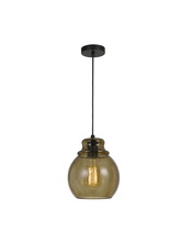  FX-3673-1 - 60W Aversa RippLED Glass Pendant (Edison Bulb Not included)