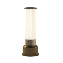 Bulbrite K70401 - CORDLESS TABLE LAMP CANDLESTICK BRUSHED BRASS