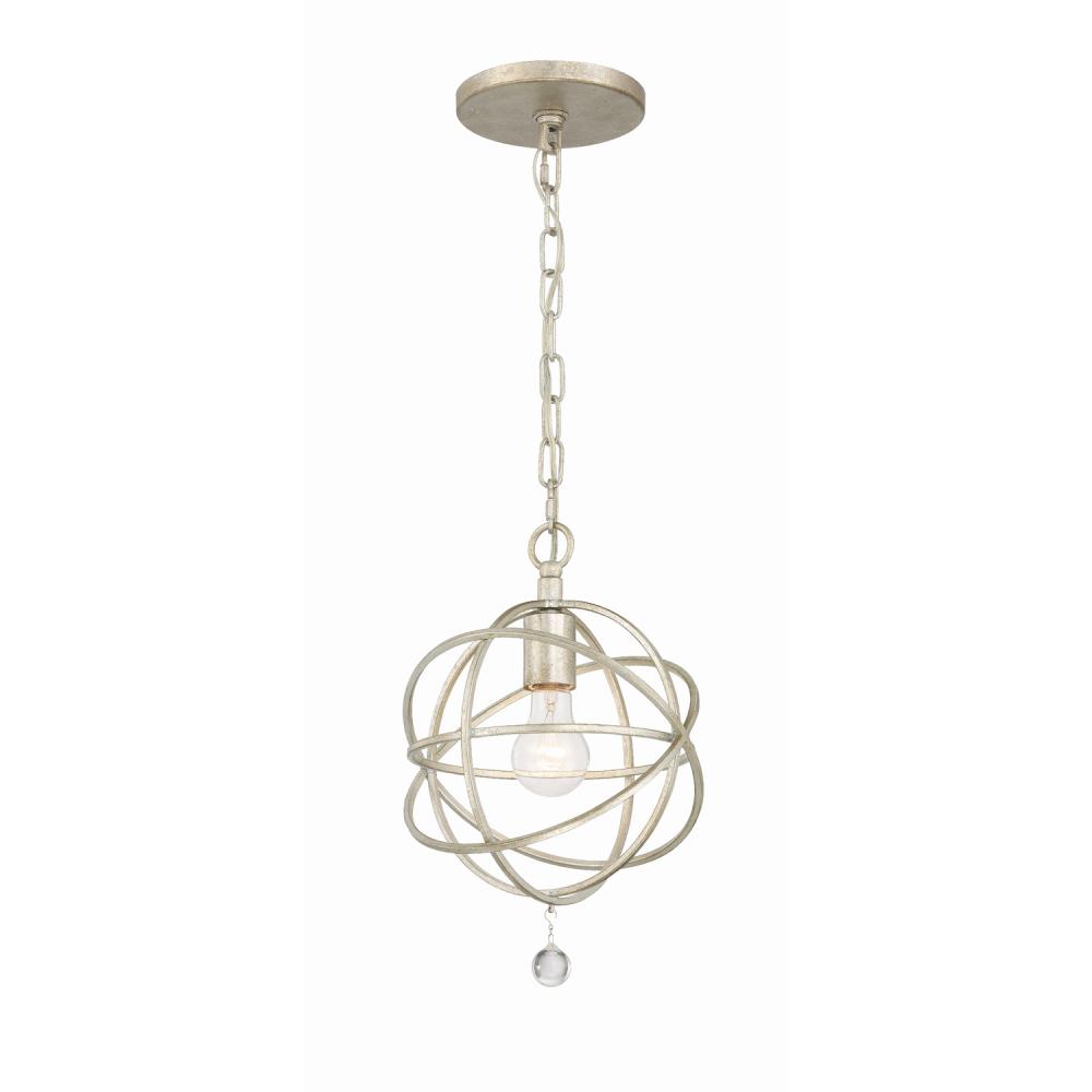 Solaris 1 Light Olde Silver Mini Pendant