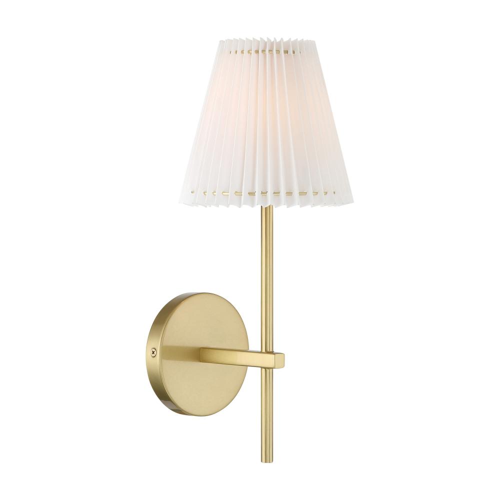 Gamma 1 Light Aged Brass Sconce