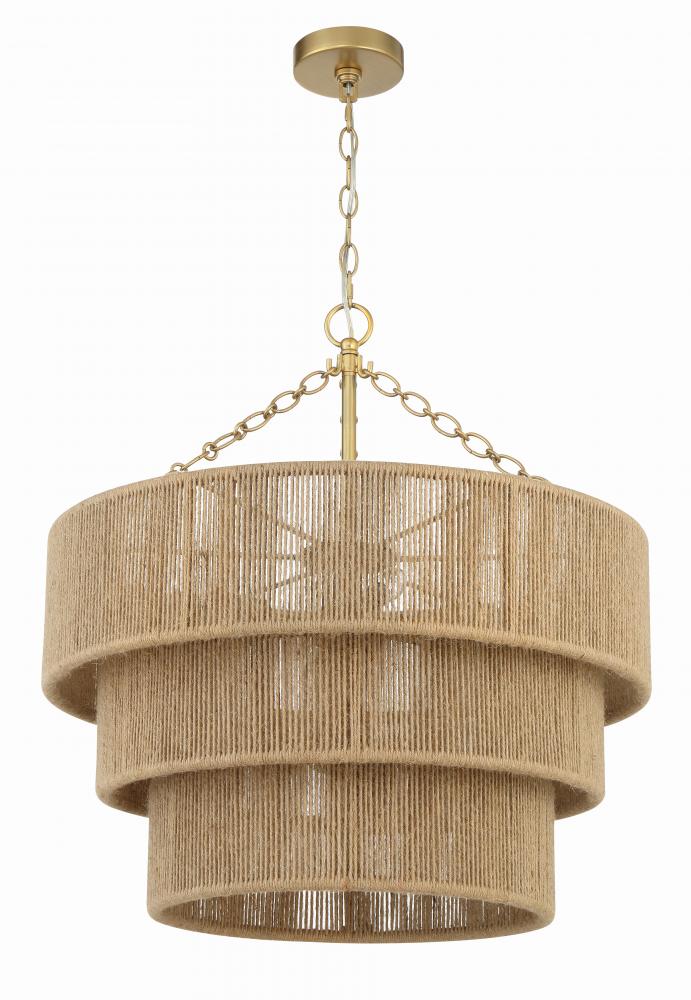 Shyla 10 Light Soft Gold Chandelier