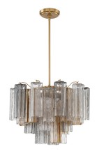 Crystorama ADD-306-AG-AU - Addis 6 Light Aged Brass Chandelier