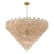 Crystorama ADD-329-AG-AM - Addis 62'' Aged Brass Chandelier