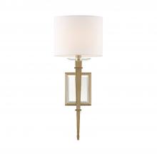 Crystorama CLI-231-AG - Clifton 1 Light Aged Brass Sconce