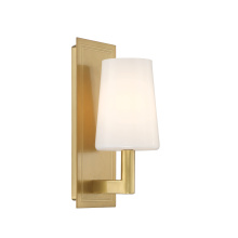 Crystorama HGN-3901-AG - Hogan 4.5'' Aged Brass Sconce